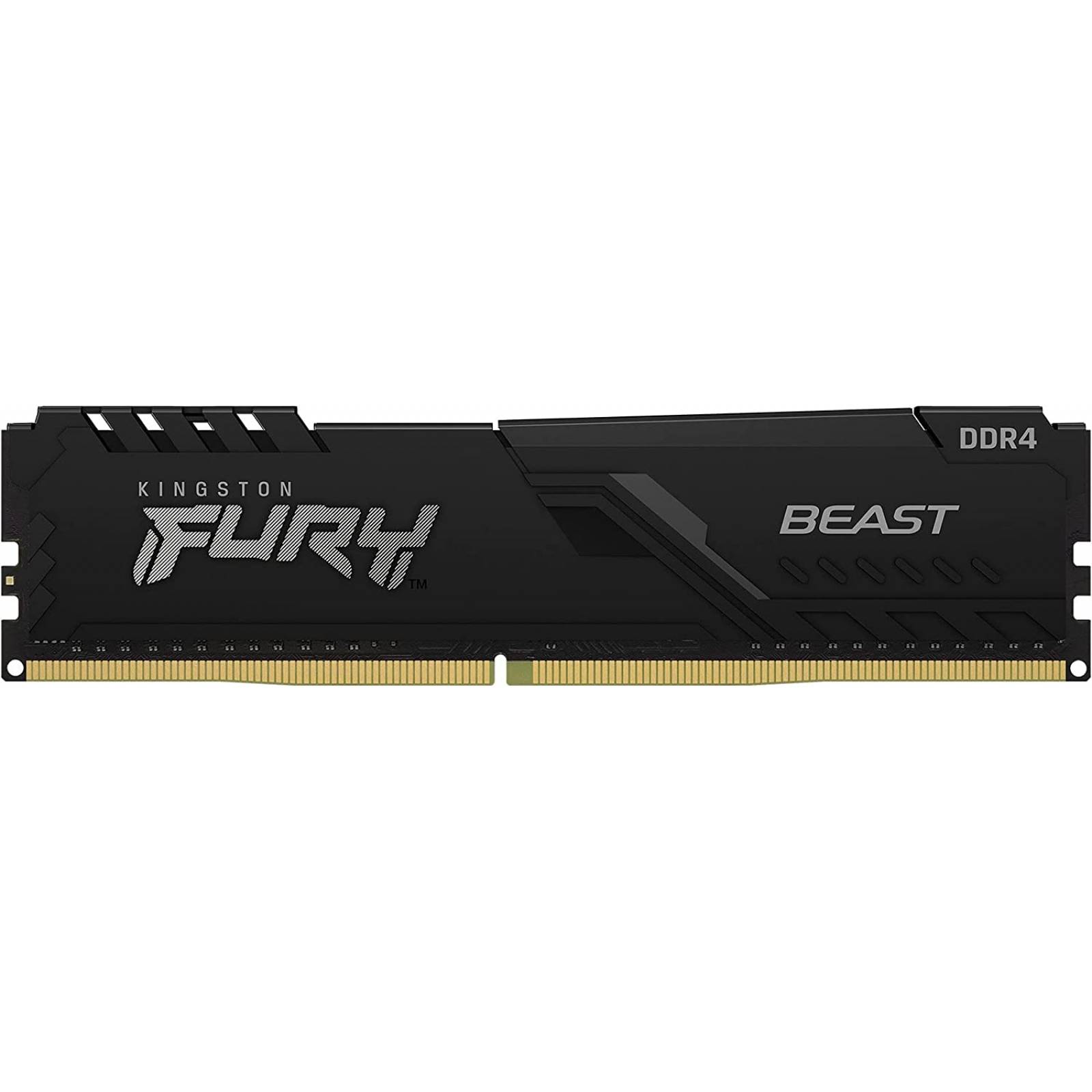 Memoria Kingston FURY Beast, 8GB, 2666MHz, DDR4, CL16, DIMM, Disipador, Negro (KF426C16BB/8)