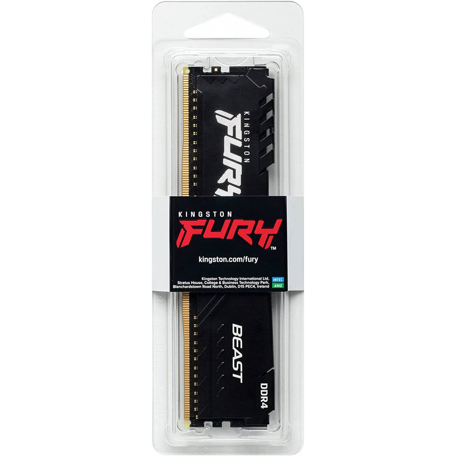 Memoria KINGSTON 32GB 3600MHz DDR4 CL18 DIMM FURY Beast KF436C18BB/32 Negra -