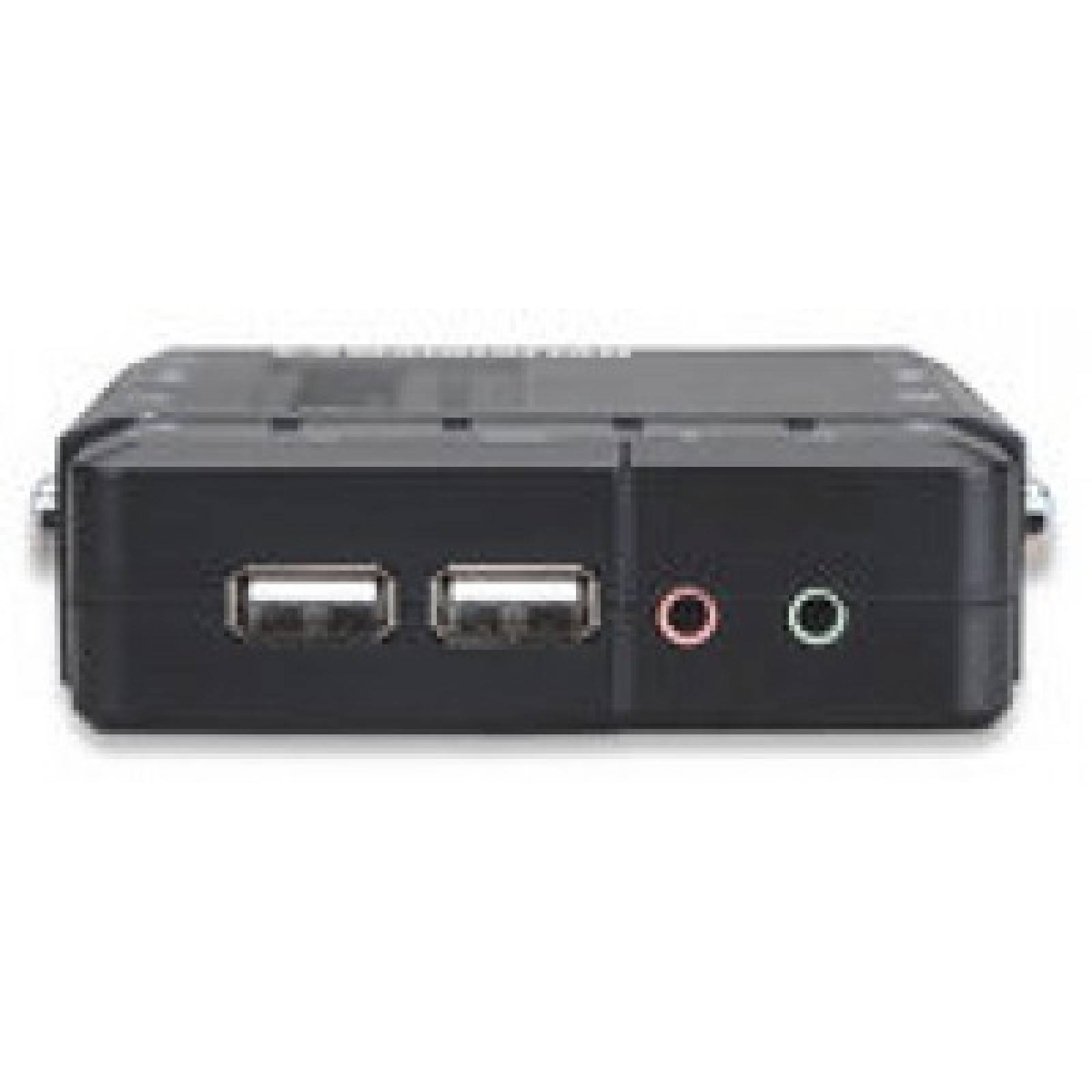 Switch Manhattan KVM de 4 Puertos, 2 USB,2 VGA (151269)