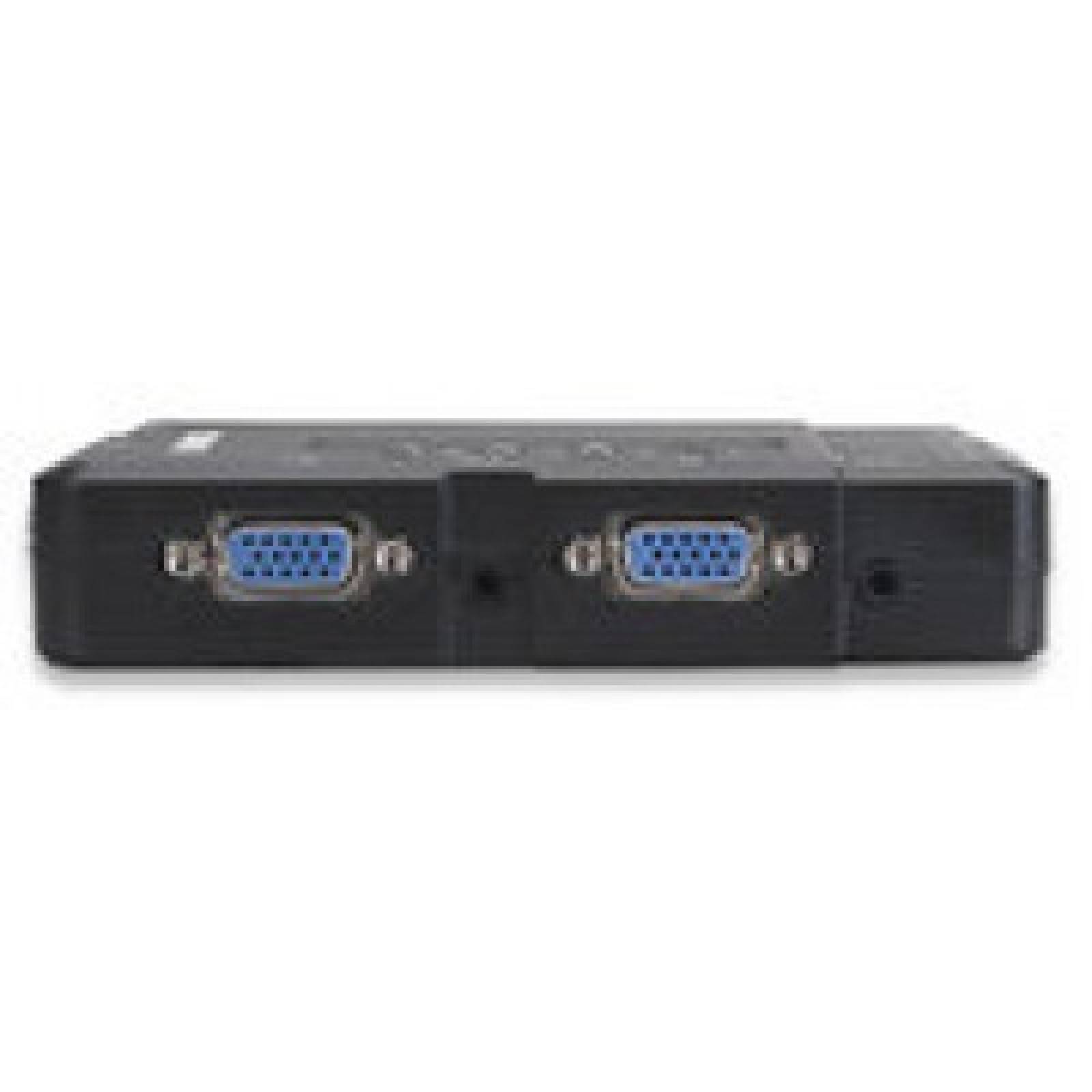Switch Manhattan KVM de 4 Puertos, 2 USB,2 VGA (151269)