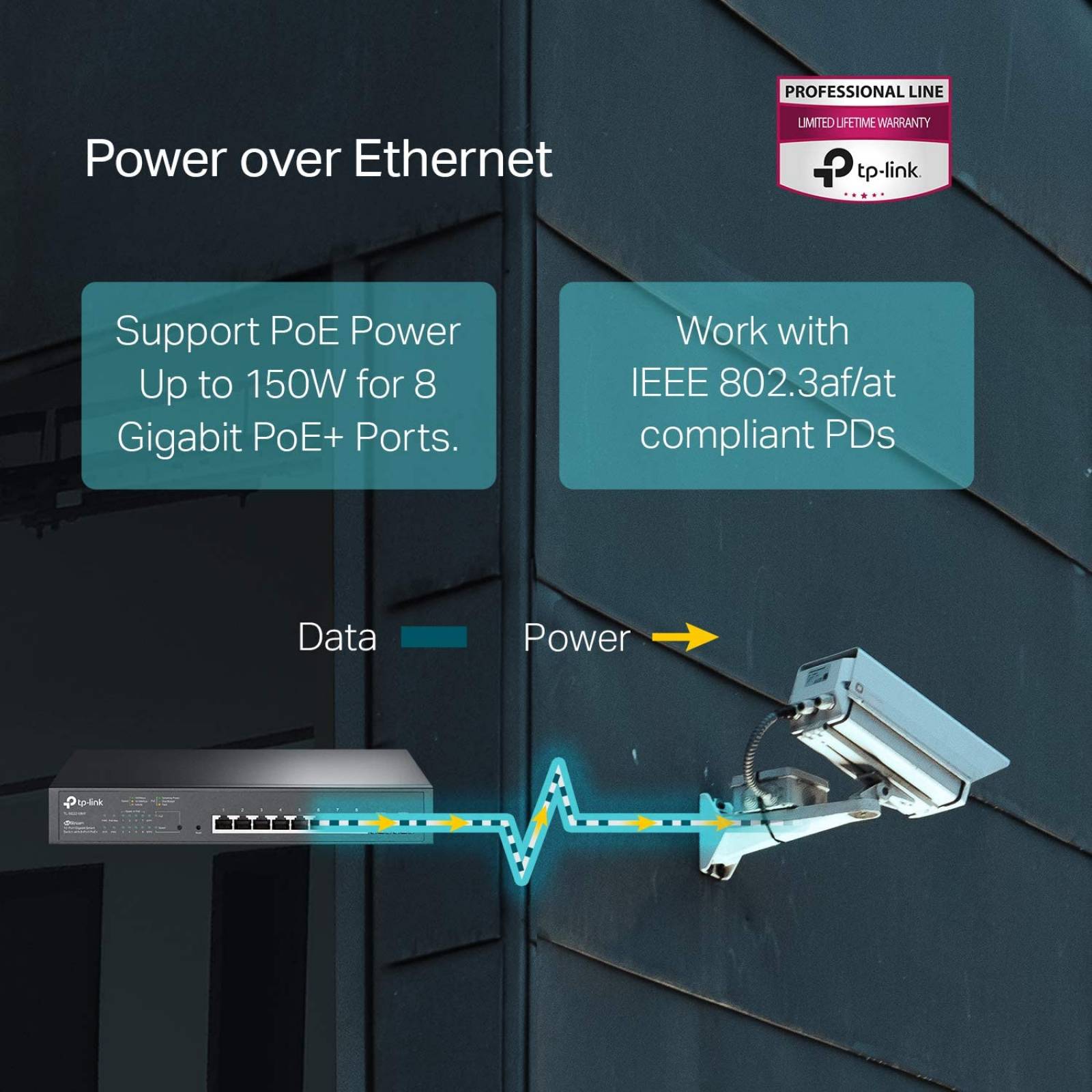 SWITCH SMART GIGA JETSTREAM DE 10 PUERTOS CON 8 PTOS POE +/TL-SG2210MP