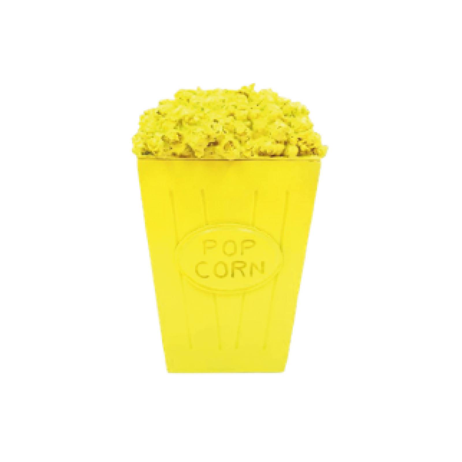 Palomitas de resina solida de color amarillo 26 16 26