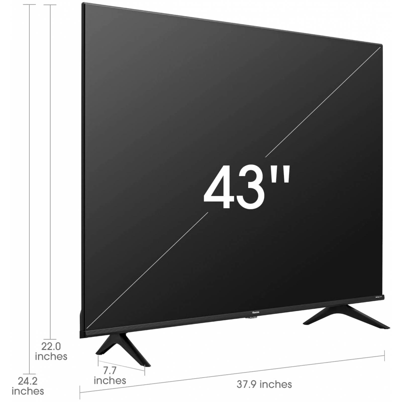 Televisor Hisense A6H 43" UHD 4K ResoluciÛn 3840x2160 Smart Google TV Sin Bizel