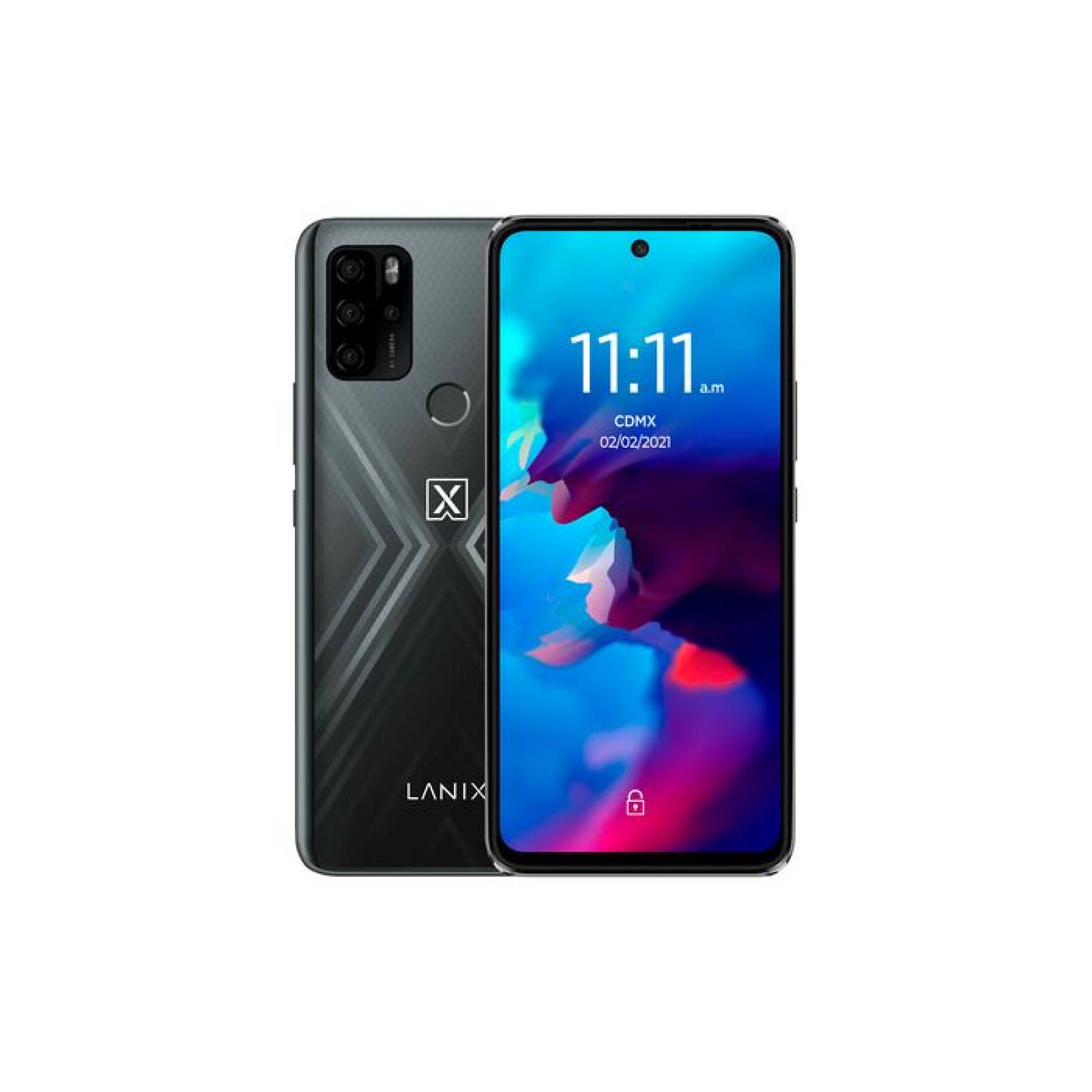 Celular LANIX Alpha 5V - 6.67 Pulgadas, MediaTek Helio G80 MT6769V, 4GB, Negro, Android 11 GO Edition