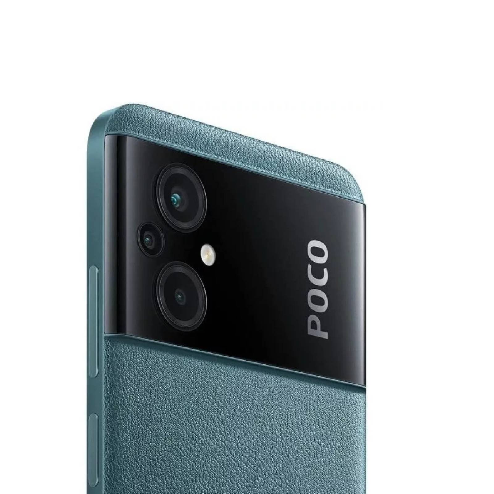 Smartphone Xiaomi POCO M5 6.58" 128GB/4GB Cámara 50MP+2MP+2MP/5MP Mediatek Android 12 Color Verde