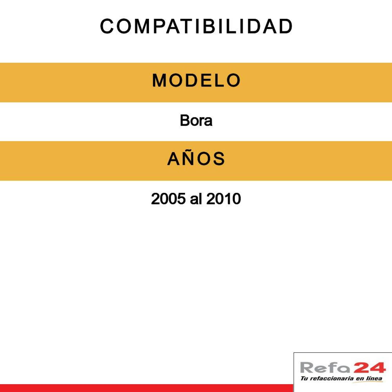 Calavera Tyc - Compatible Con Volkswagen Bora 2005-2010 - Color De Mica Oscura, Con Arnés Si, Lado I