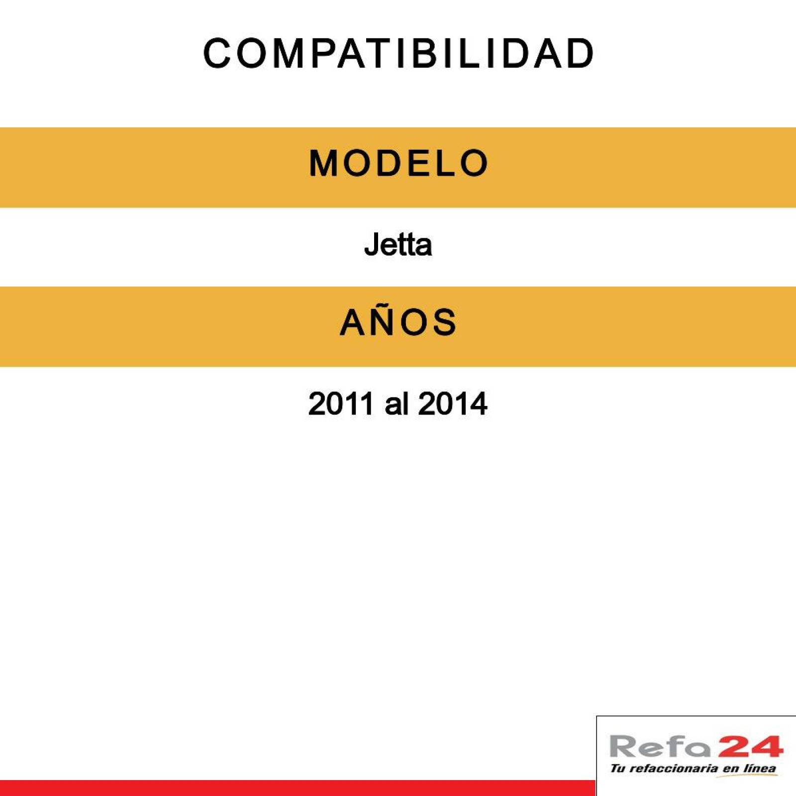 Calavera Depo - Compatible Con Volkswagen Jetta 2011-2014 - Izq, Posición Ext.