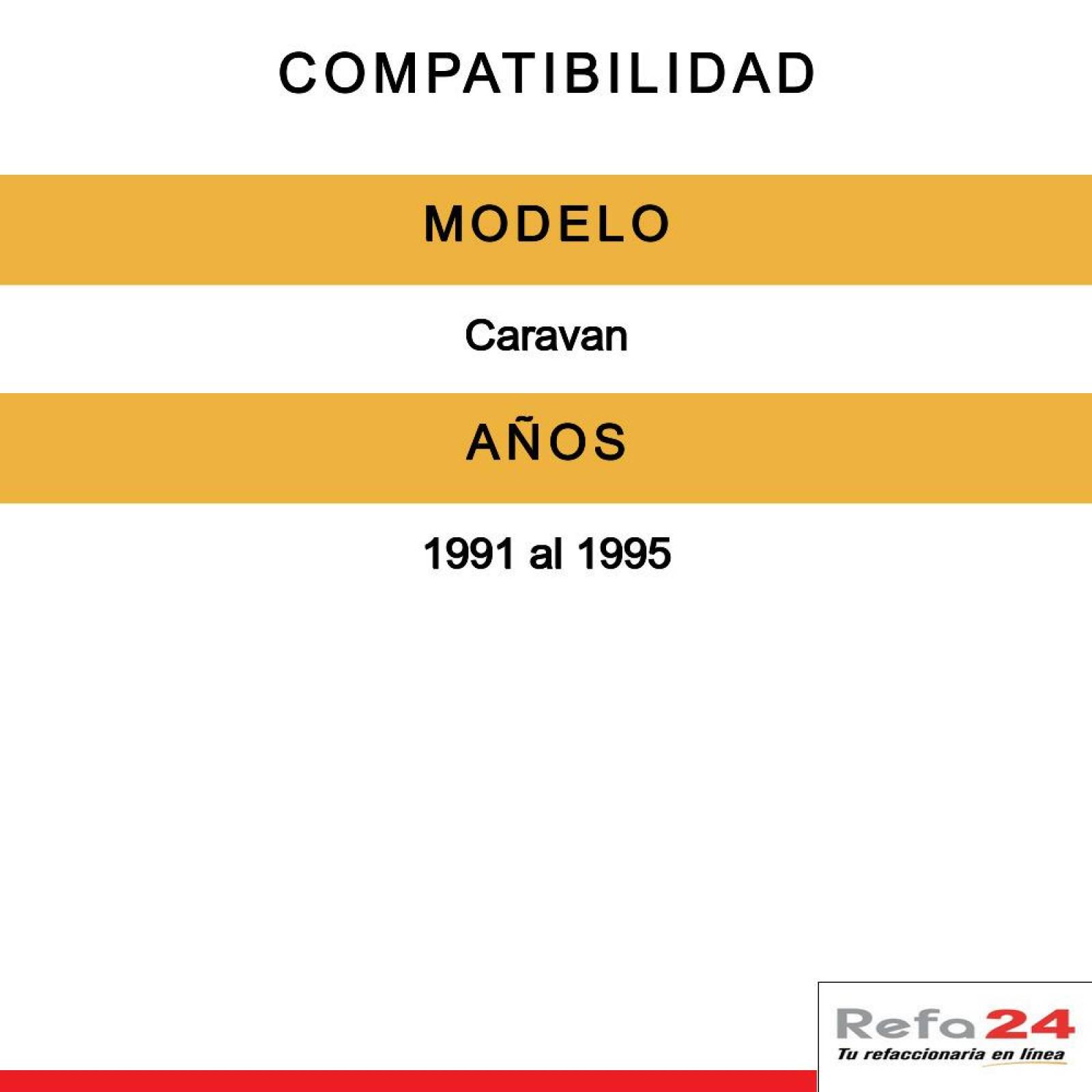 Cuarto Tyc - Compatible Con Dodge Caravan 1991-1995 - Acabado 1 Línea, Lado Izquierdo (Piloto), Posi 