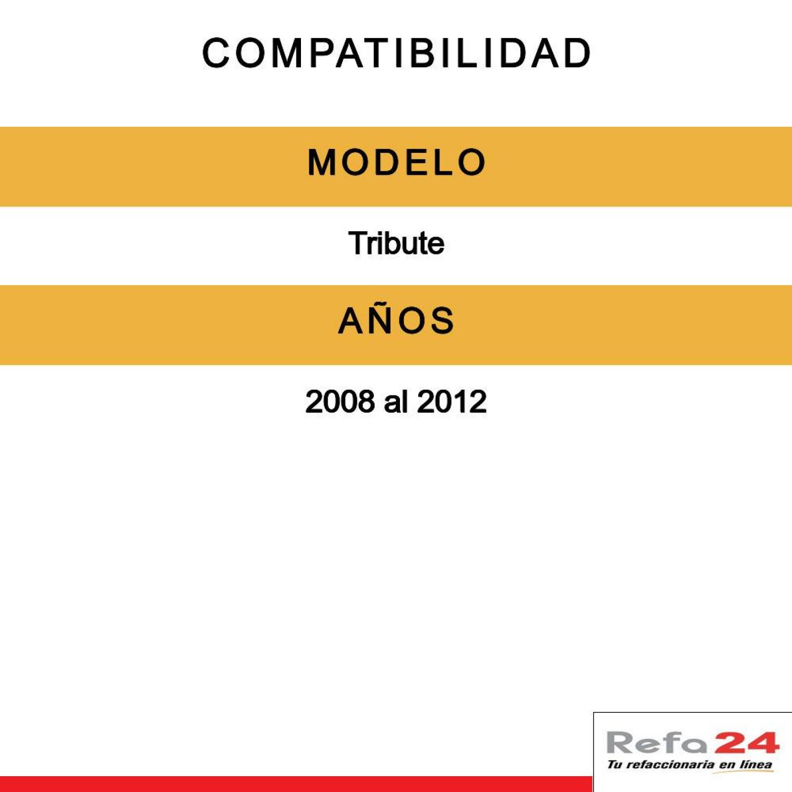 Manija Rang - Compatible Con Mazda Tribute 2008-2012 