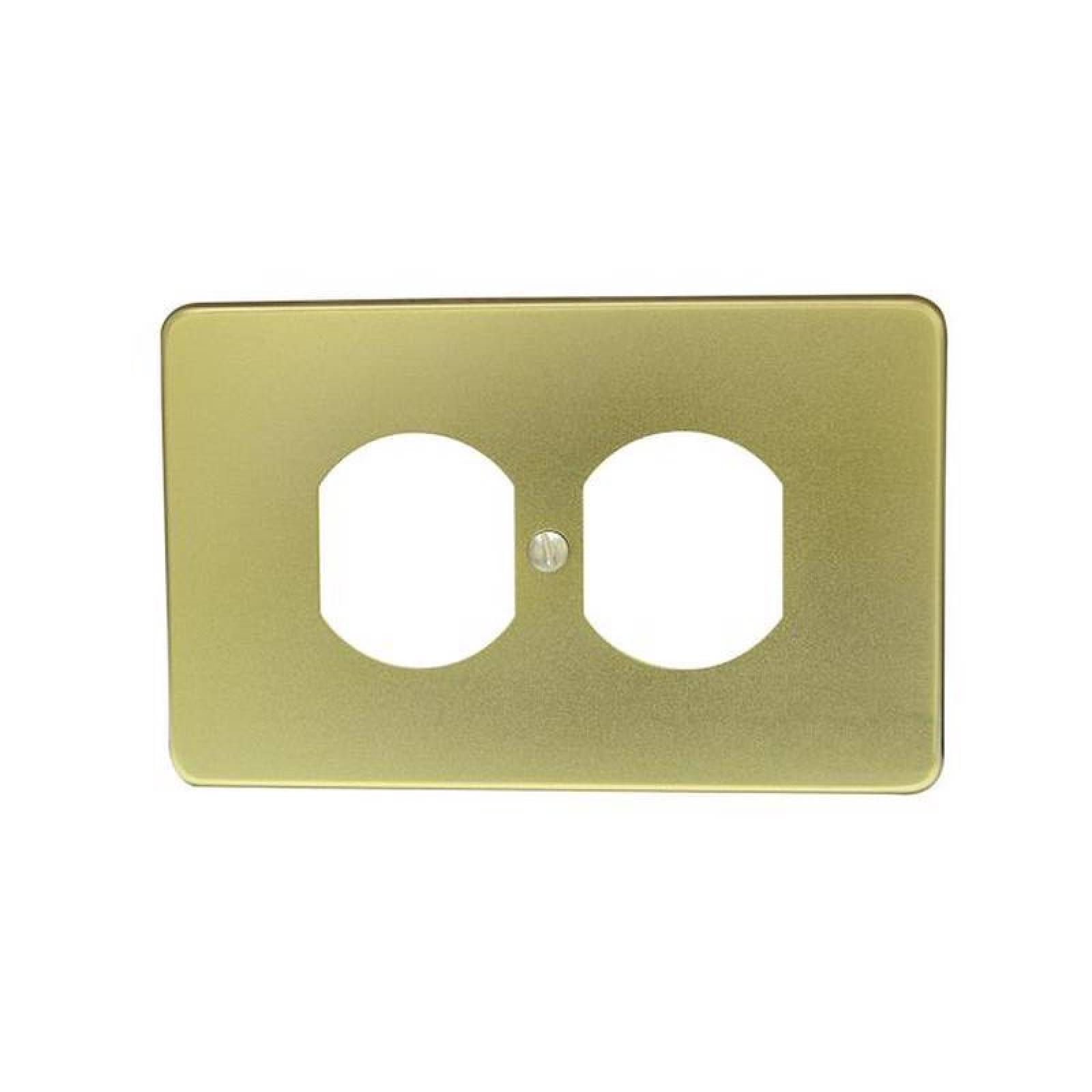 Placa de aluminio para contacto dúplex - Codigo: 136607 - Marca: Surtek 