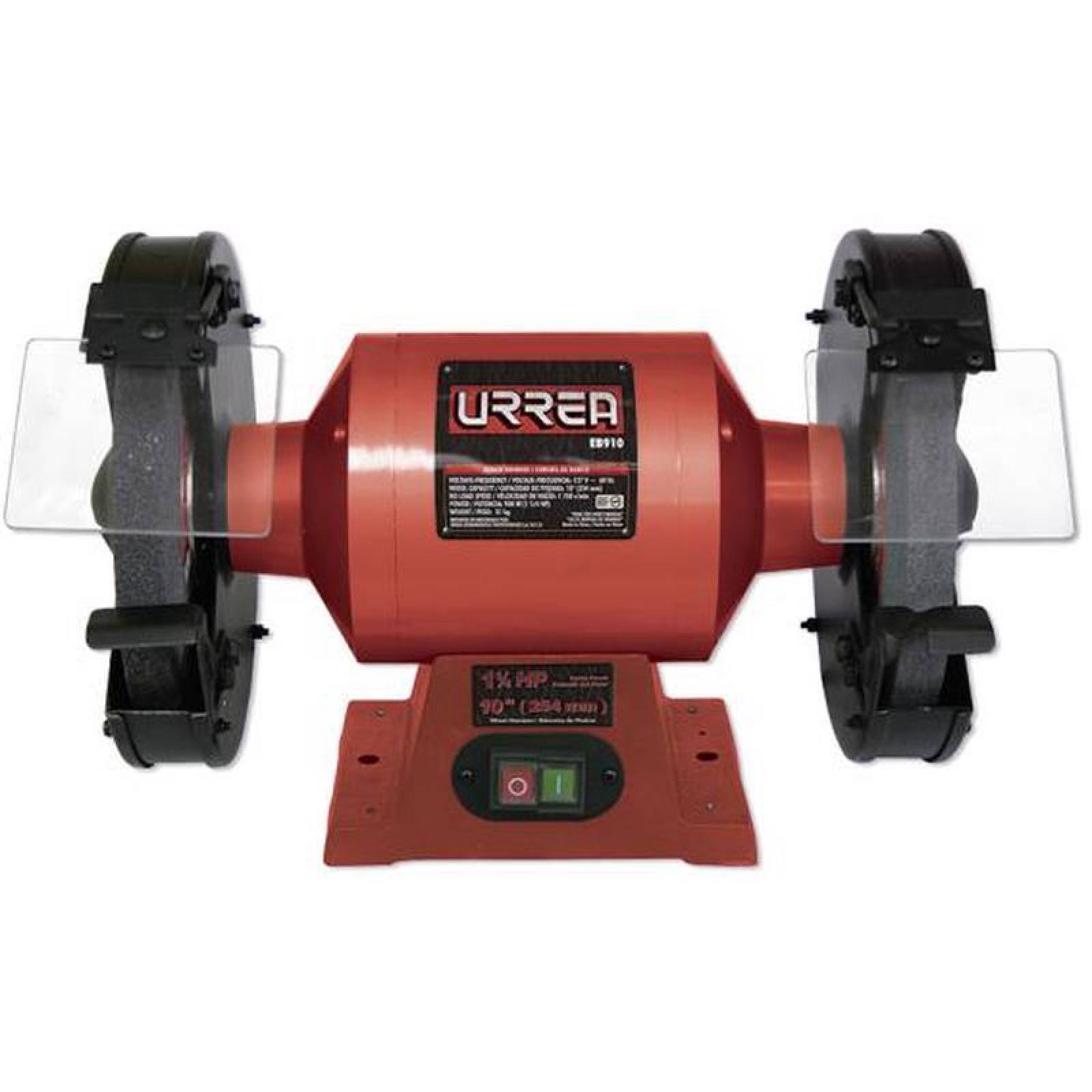 Esmeril banco 10in 1.25HP 900W 127V 1 fase uso pesado - Codigo: EB910 - Marca: Urrea