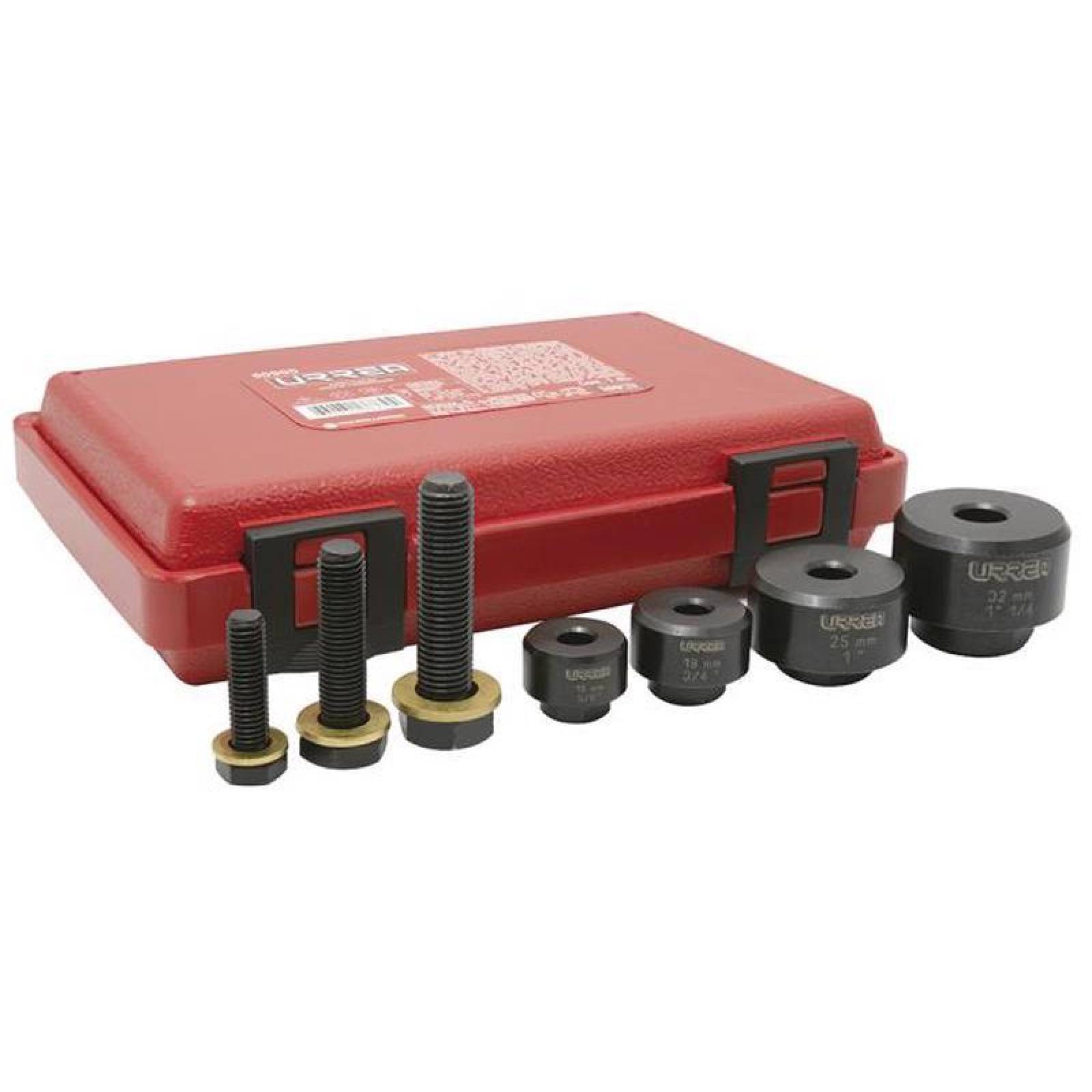 Juego de sacabocados 7 piezas para láminas 50900 - Codigo: 50900 - Marca: Urrea