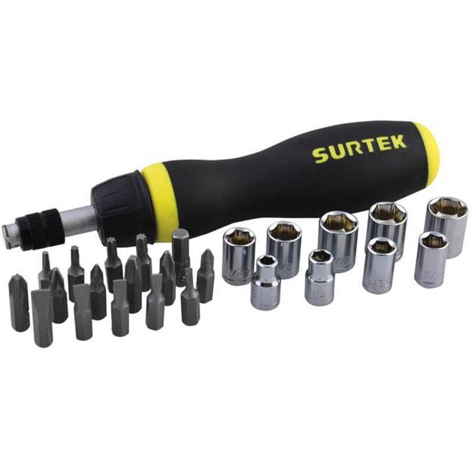 Juego de 26 puntas intercambiables con accesorios - Codigo: JDP26 - Marca: Surtek