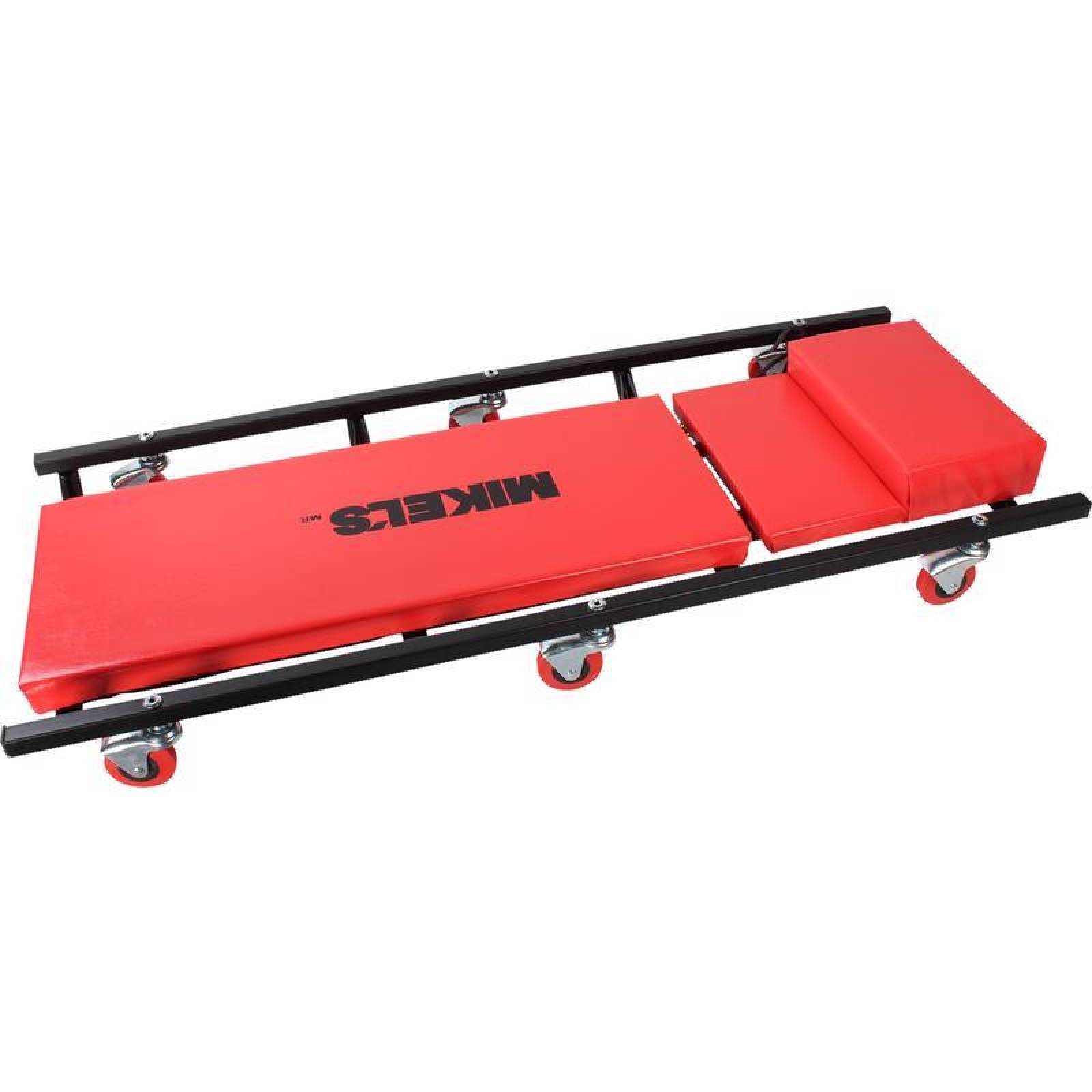 Cama Acolchonada Con Respaldo 3 Posiciones Y 6 Ruedas Giratorias 40 In. Largo