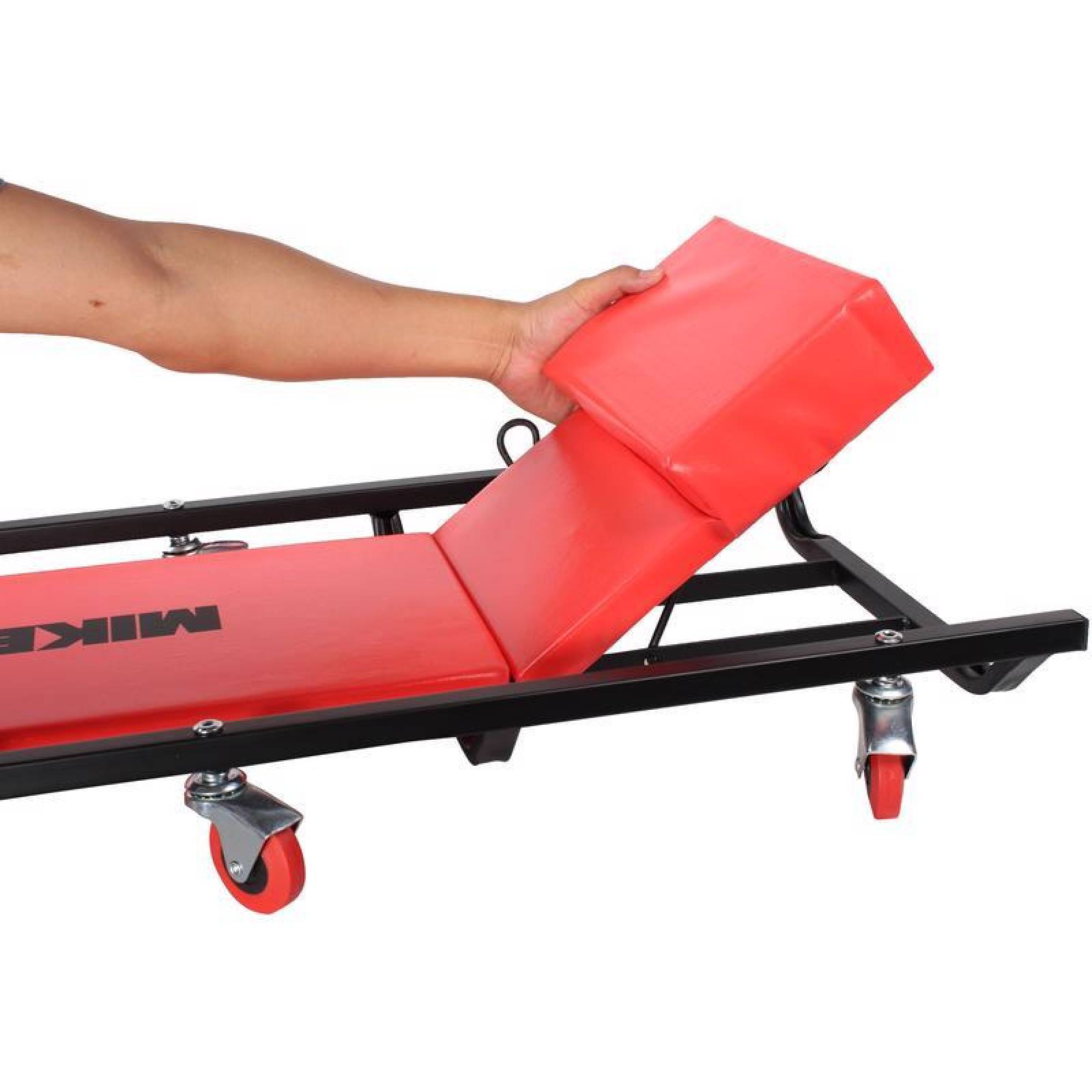 Cama Acolchonada Con Respaldo 3 Posiciones Y 6 Ruedas Giratorias 40 In. Largo