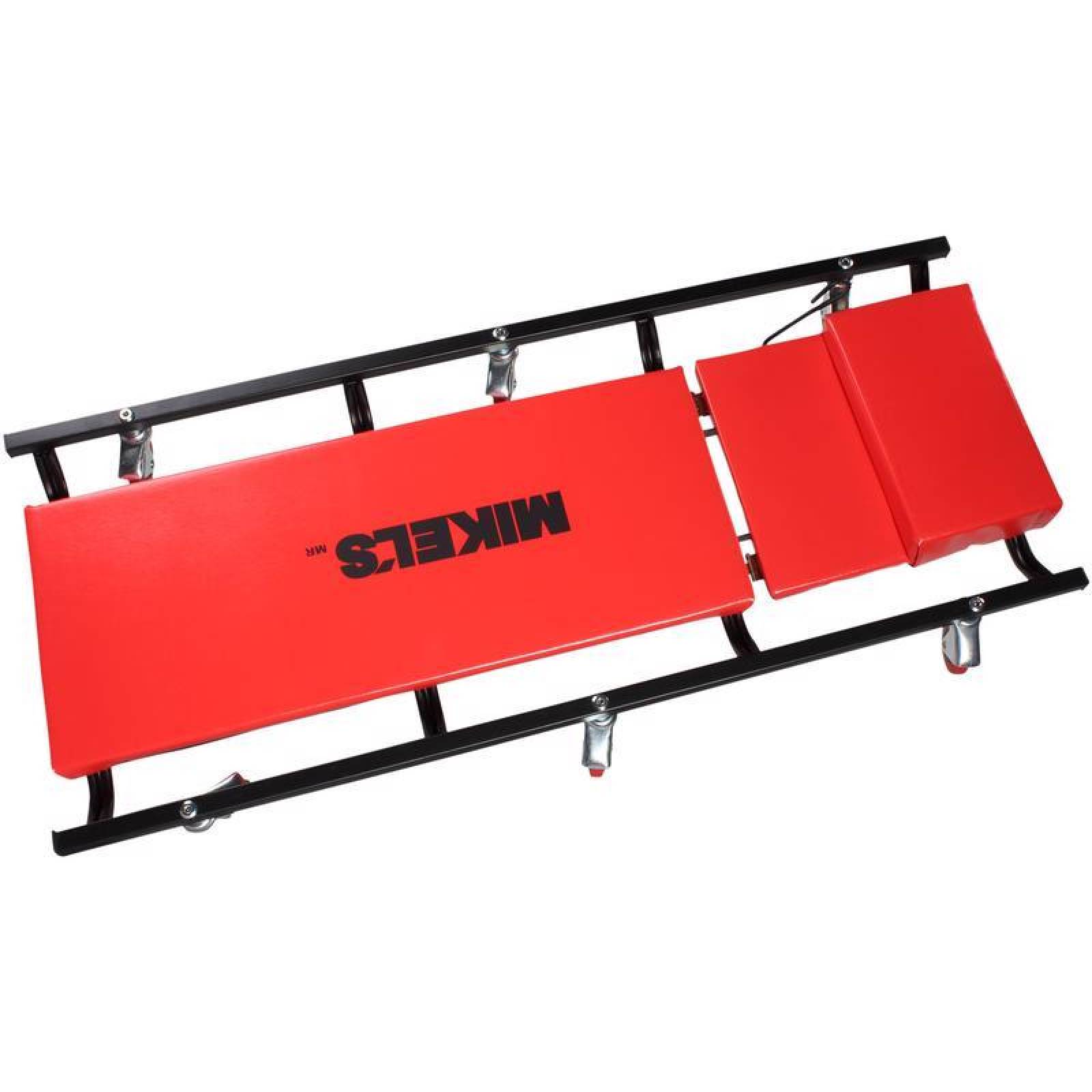 Cama Acolchonada Con Respaldo 3 Posiciones Y 6 Ruedas Giratorias 40 In. Largo