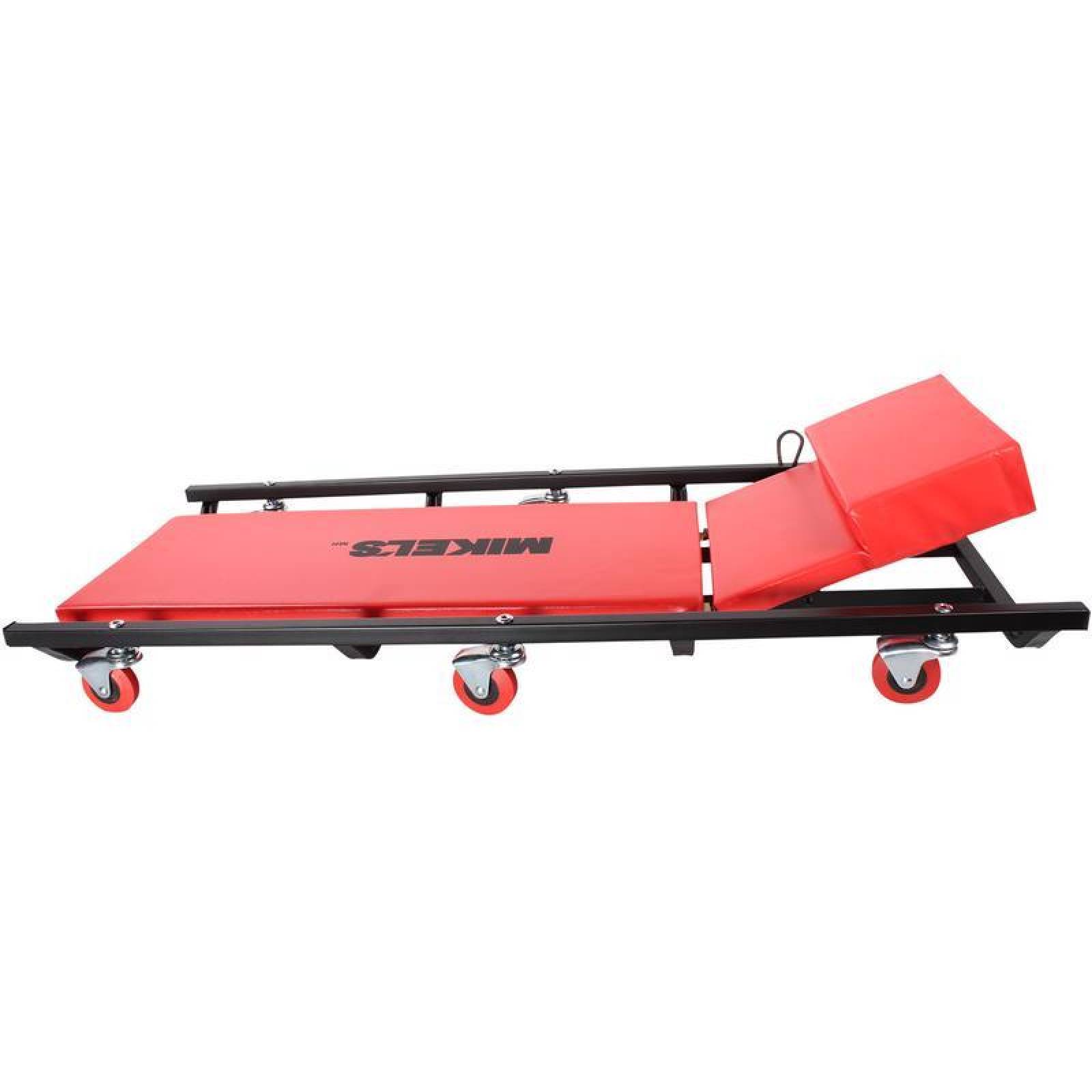 Cama Acolchonada Con Respaldo 3 Posiciones Y 6 Ruedas Giratorias 40 In. Largo