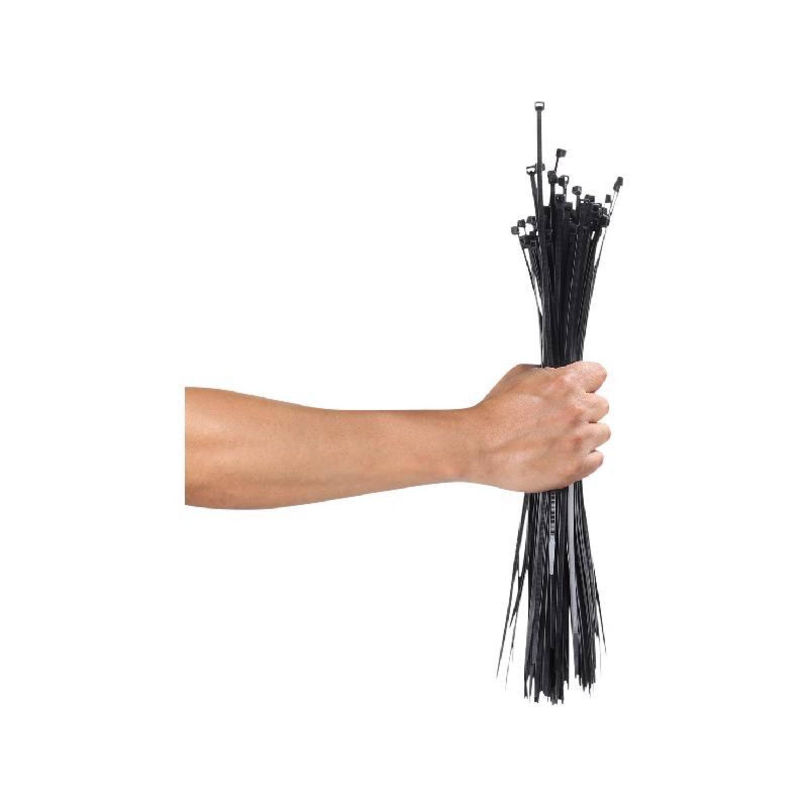 Cinchos De Plástico 2.5x190 Mm, 100 Pzas, Negro 