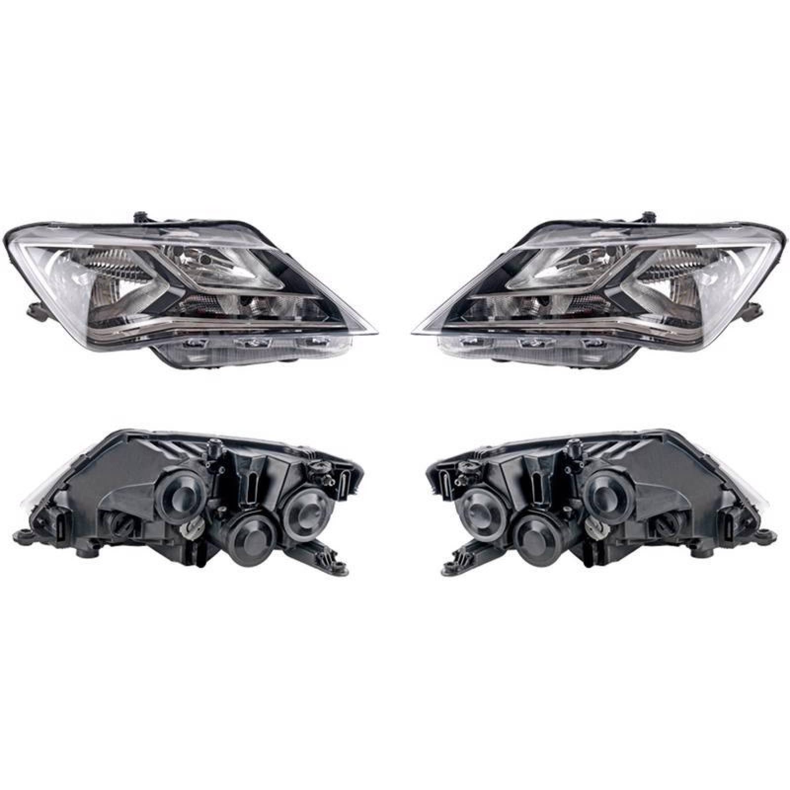 Faros compatible con Seat Toledo 2013-2017 - para Foco de Halógeno - 2 Piezas 