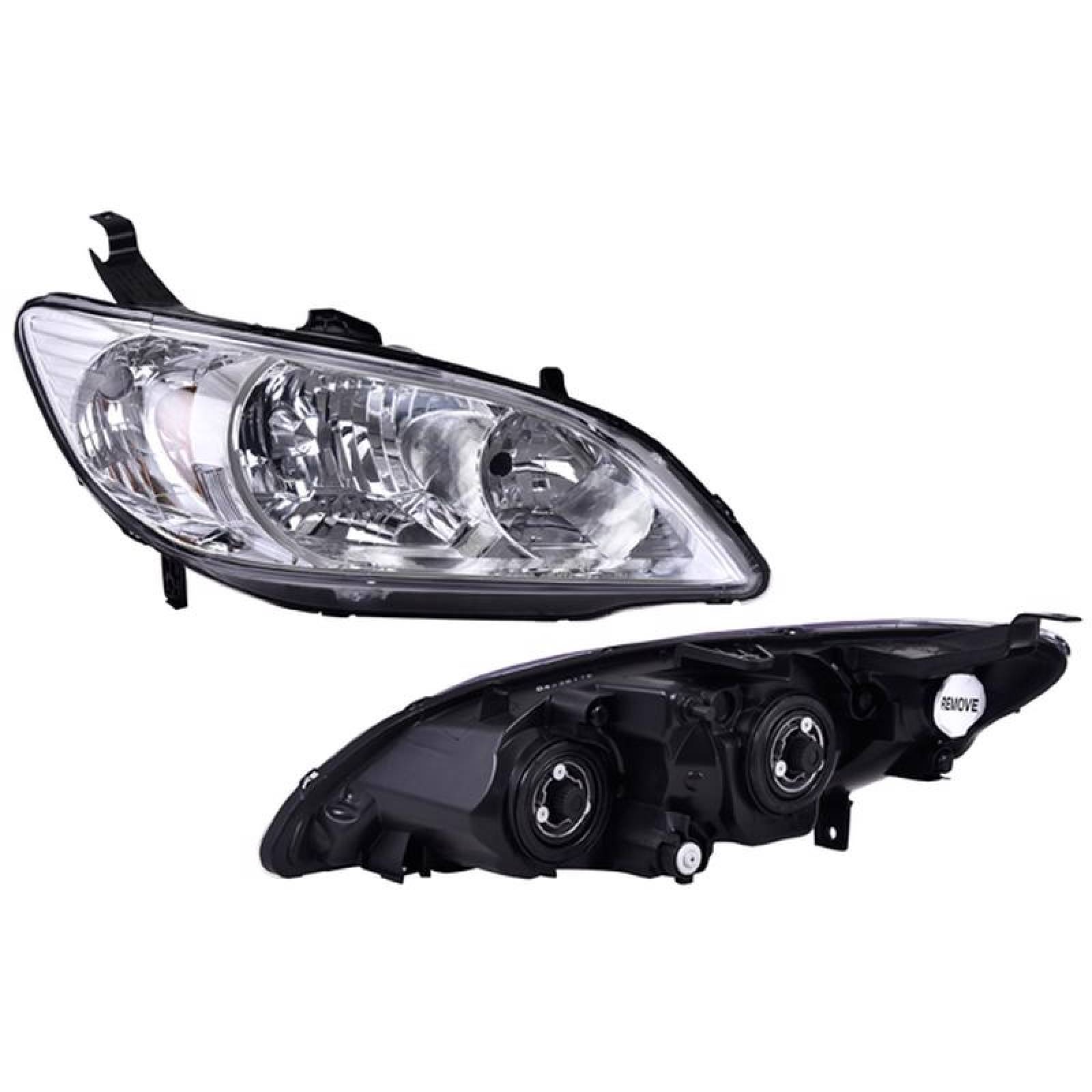 Faros compatible con Honda Civic 2004-2005 - Puertas:2 Y 4 - 2 Piezas 