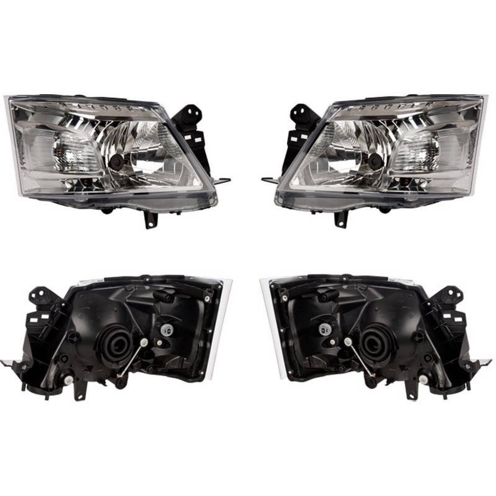 Faros compatible con Nissan Urvan 2014-2016 - para Foco de Halógeno - 2 Piezas