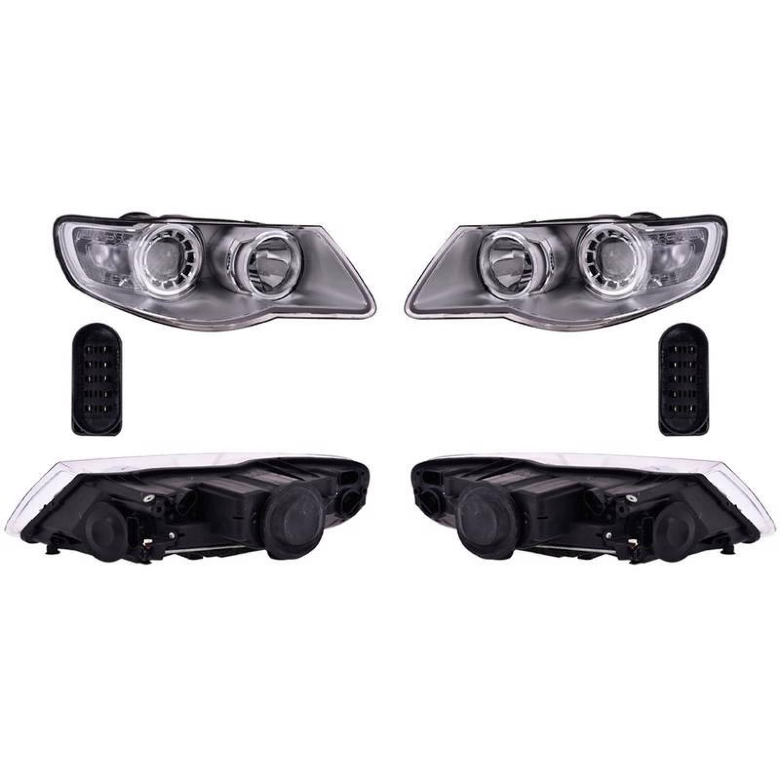 Faros compatible con Volkswagen Touareg 2008-2009 - Eléctrico con Motor ...
