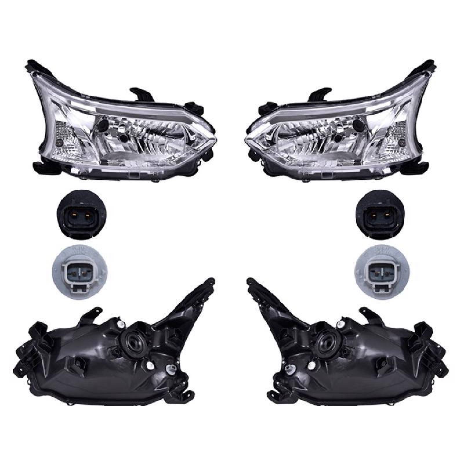 Faros compatible con Toyota Avanza 2016-2018 - Para Foco De Halógeno - 2 Piezas 