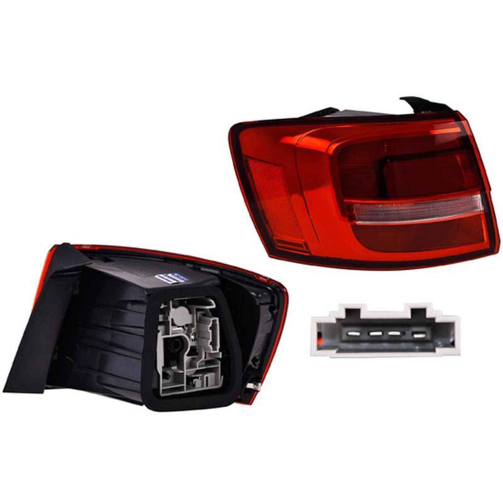 Left Rear Bumper Tail Light Brake Lamp For VW Jetta 2015-2018 Halogen - No Bulbs