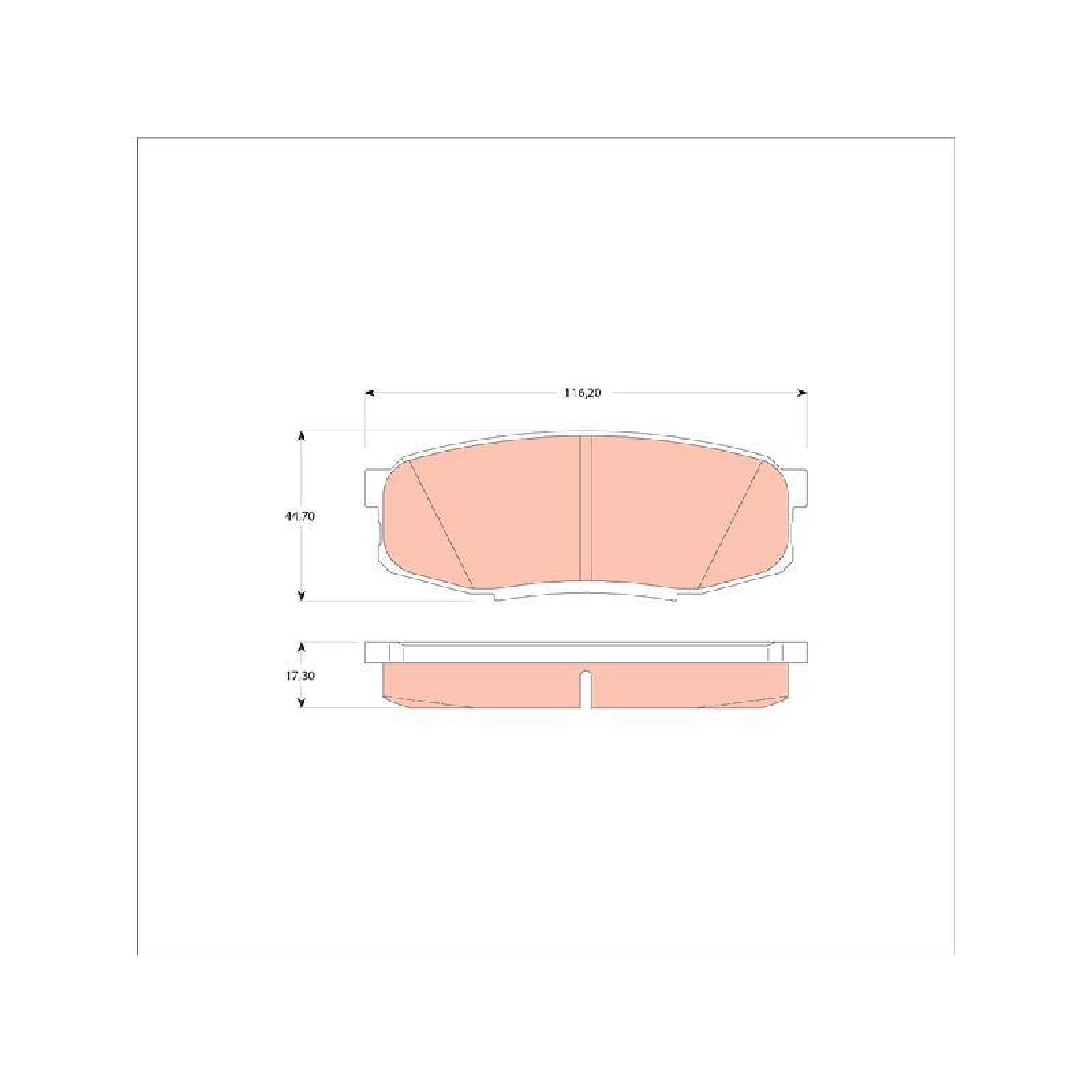 Juego De Balatas Toyota Sequoia, 2008-2018 Tras Orgánica 