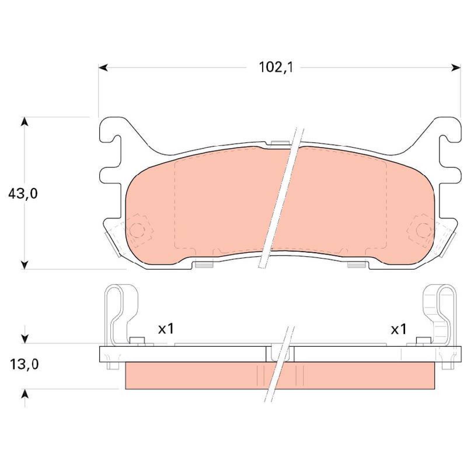 Juego De Balatas Ford Escort, 2000-2003 Tras Orgánica 