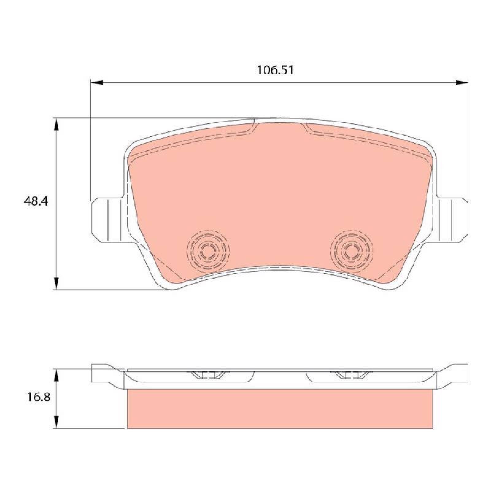 Juego De Balatas Volvo V70, 2008-2010 Tras Orgánica 