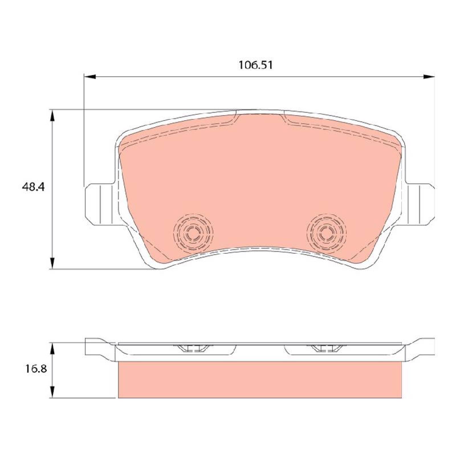 Juego De Balatas Volvo V70, 2008-2010 Tras Orgánica 
