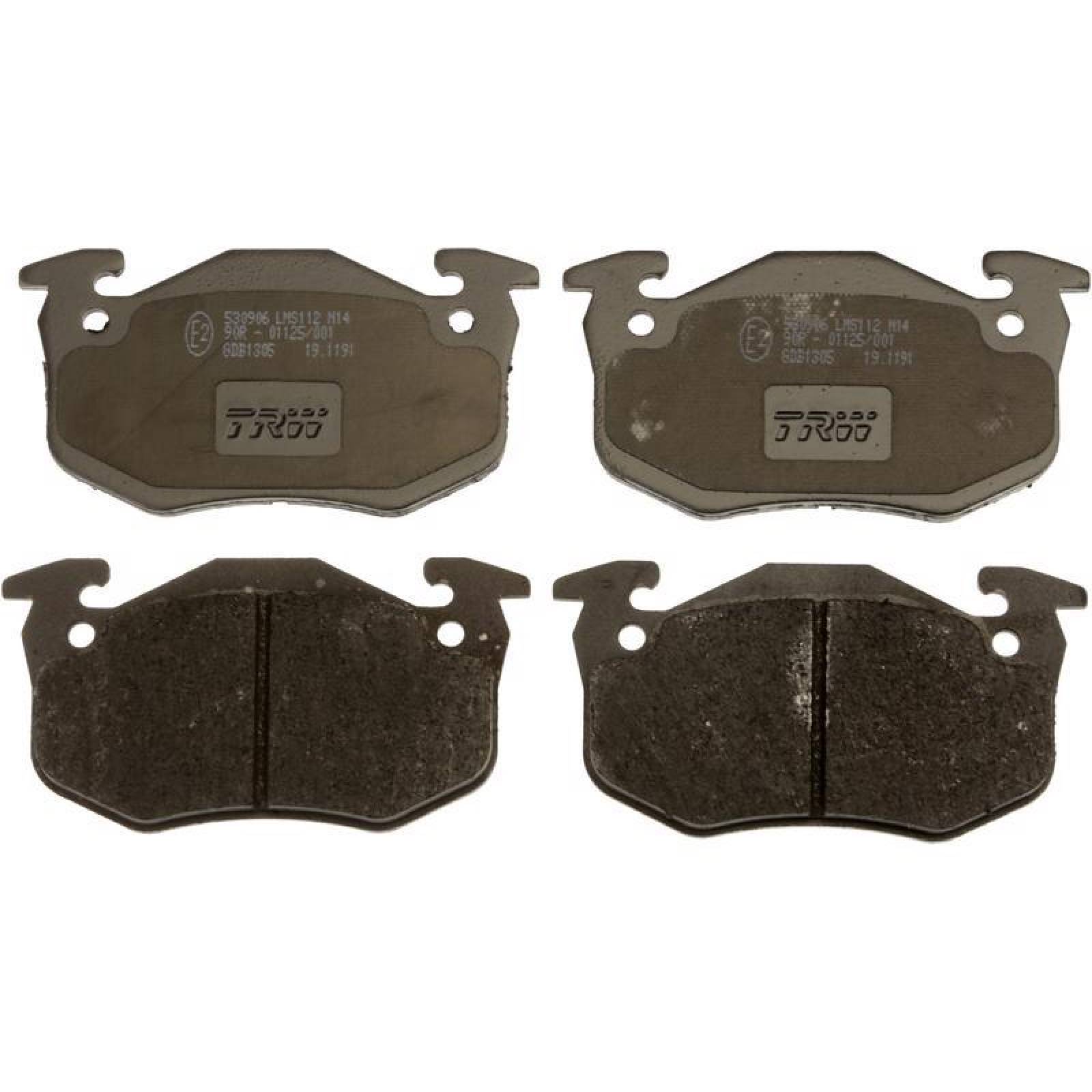 Balatas Peugeot 306, 1997-1998 Tras Orgánica 