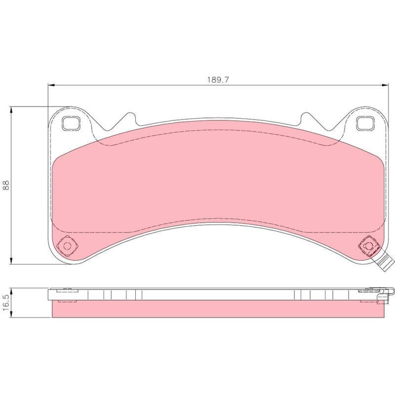 Juego De Balatas Cadillac Escalade, 2016 Del Orgánica 