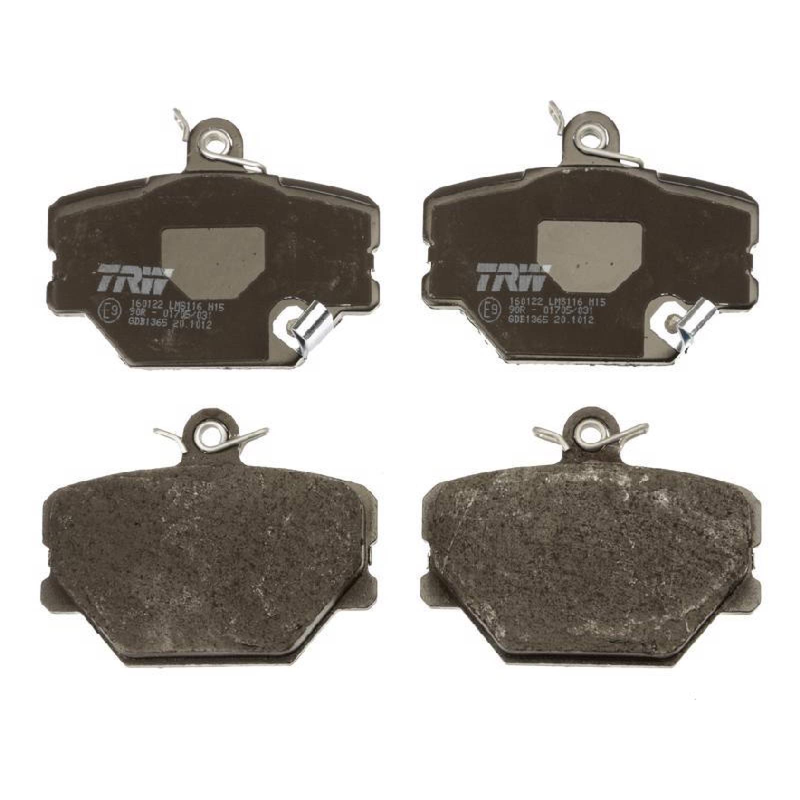 Juego De Balatas Smart Fortwo, 2002-2015 Del Orgánica 