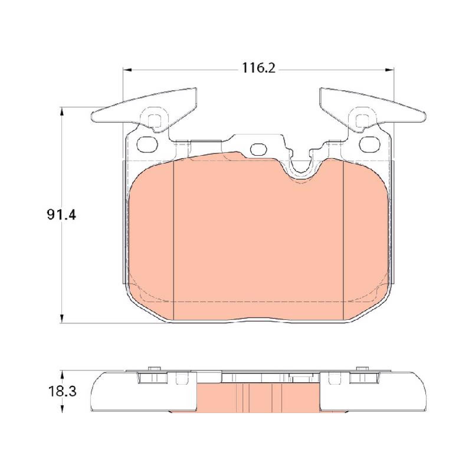 Juego De Balatas Bmw 228i Xdrive, 2016 Del Orgánica 