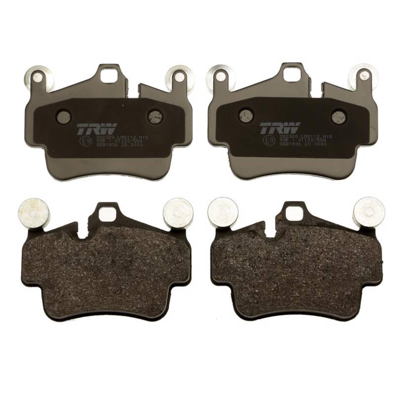 Juego De Balatas Porsche 911, 2004-2011 Tras Orgánica 