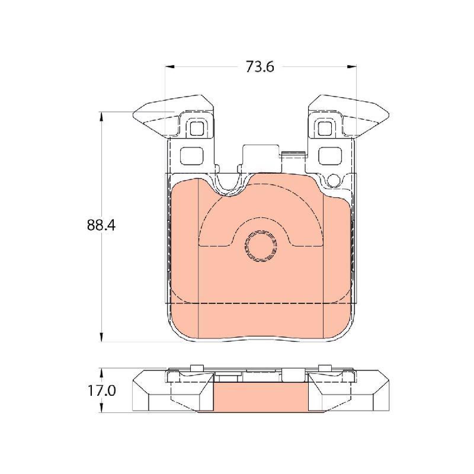 Juego De Balatas Bmw M4, 2015-2017 Tras Orgánica 