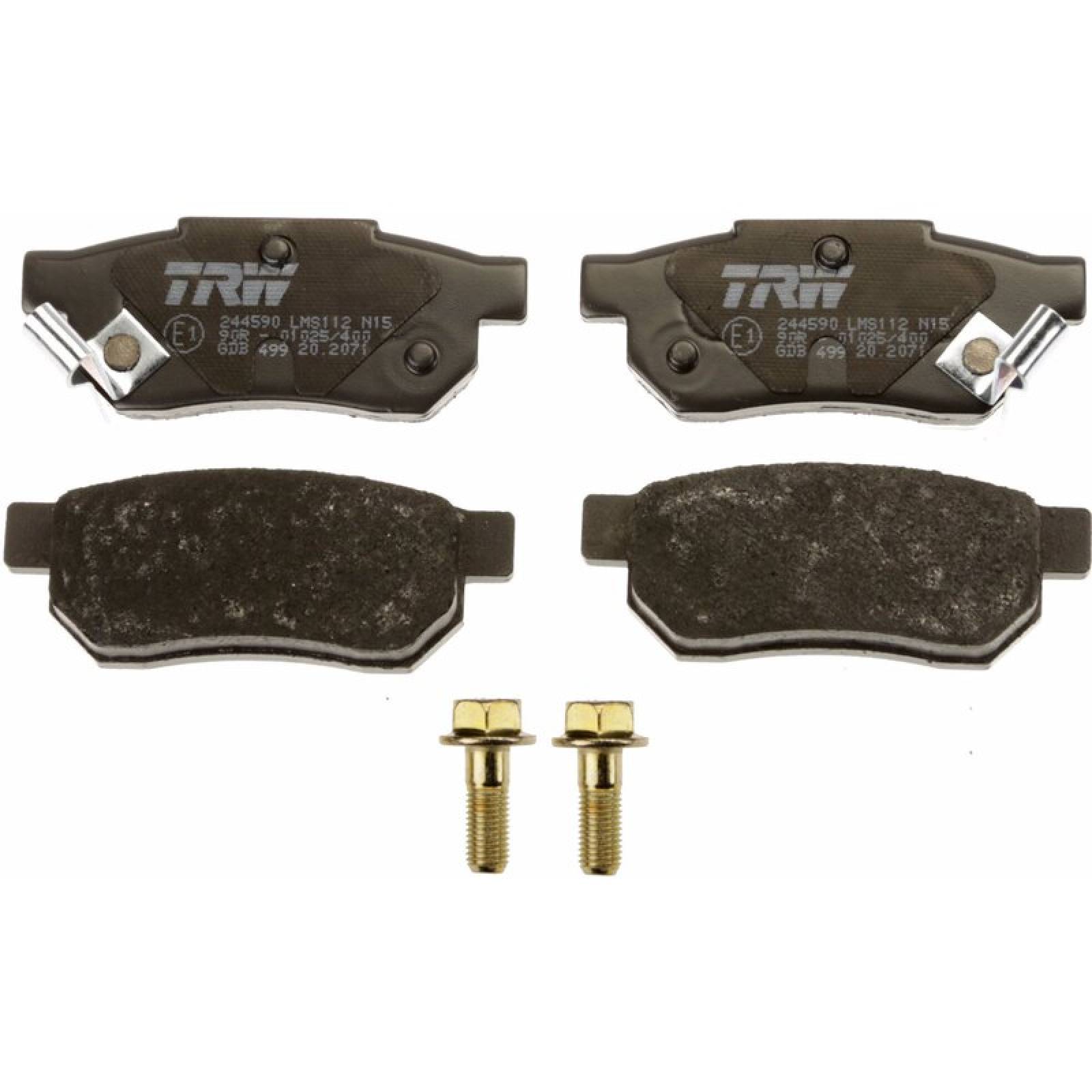 Balatas Acura Integra, 1990-1991 Tras Orgánica 