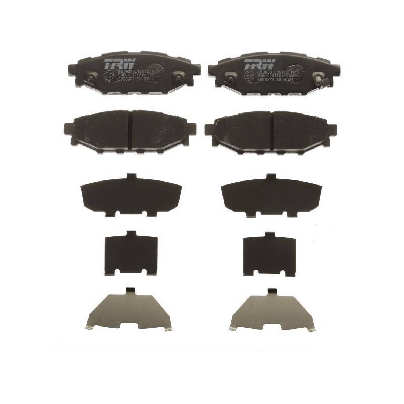 Juego De Balatas Subaru Brz, 2013-2016 Tras Orgánica 