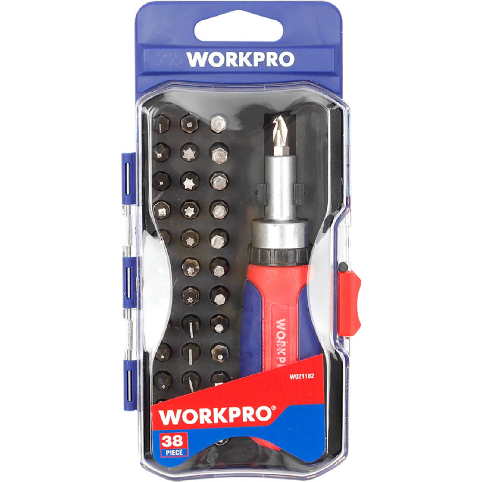 Juego Desarmadores Plano Y Cruz 38Pzas Workpro