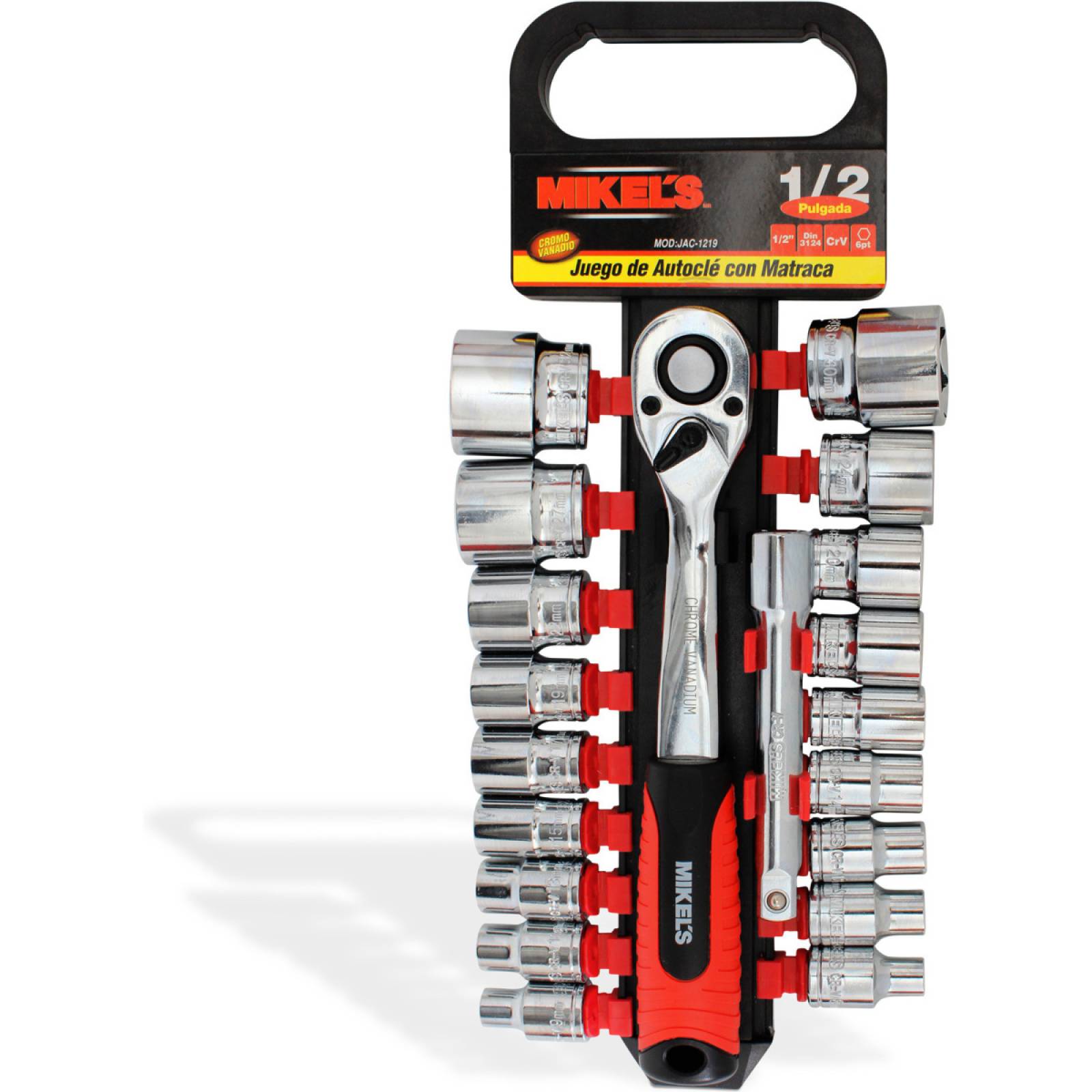 Juego de dados con matraca 1/2pul.