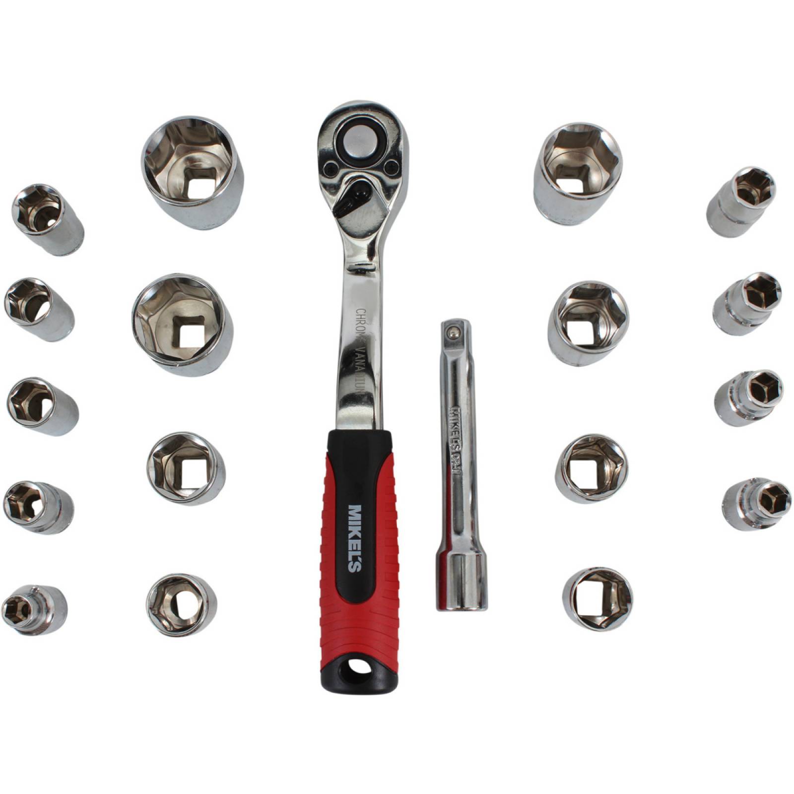 Juego de dados con matraca 1/2pul.