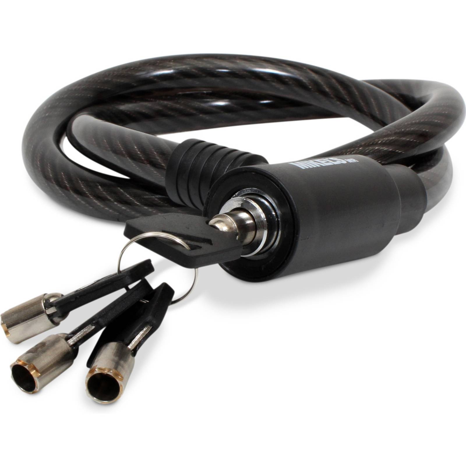 Cable candado flexible con llaves 90 cms