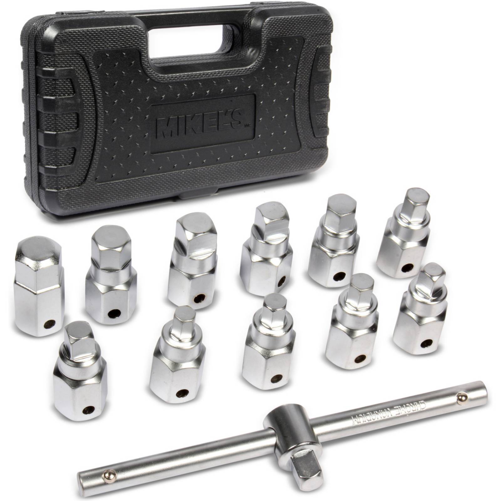 Kit juego de dados y llaves 3/8pul. para tapón de carter