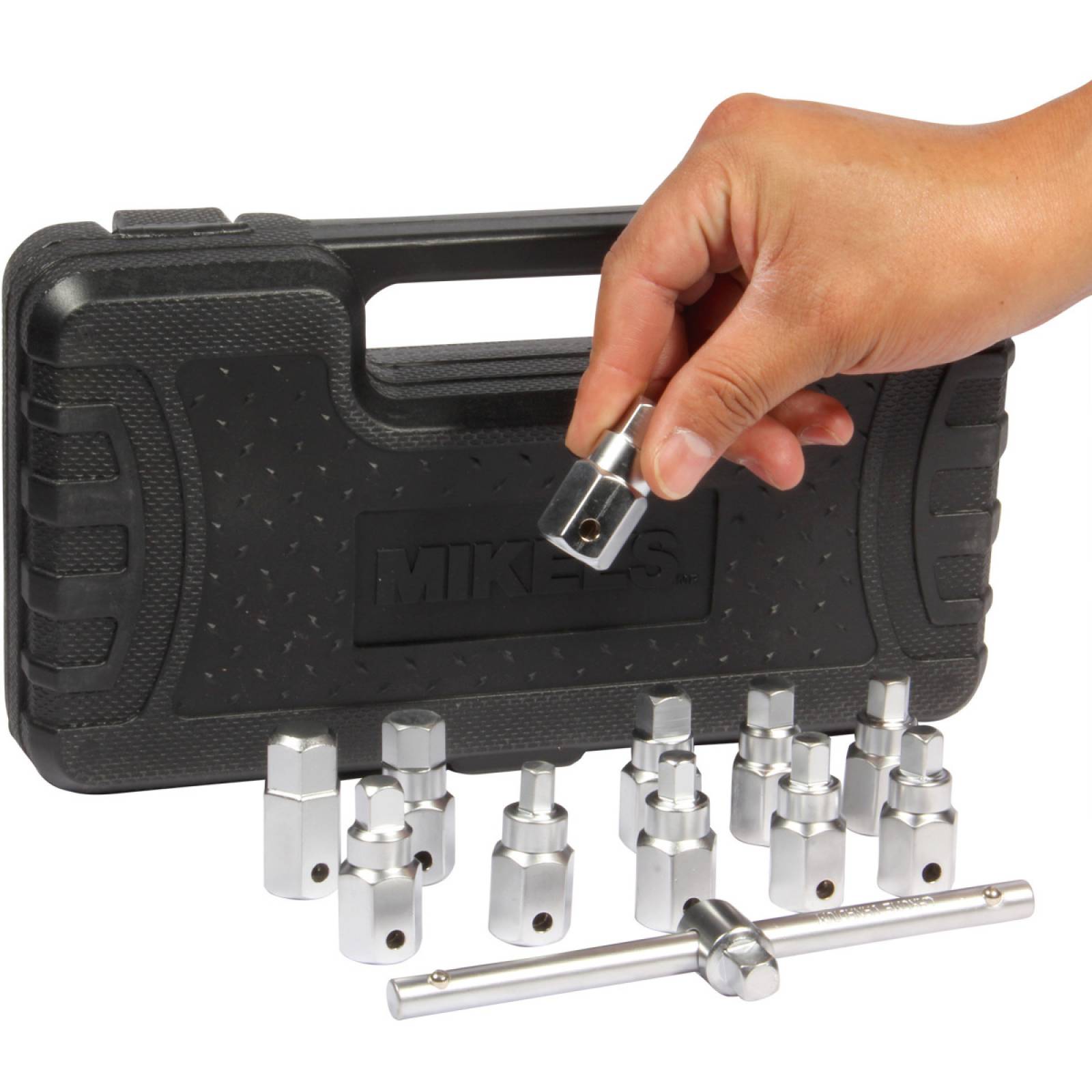 Kit juego de dados y llaves 3/8pul. para tapón de carter