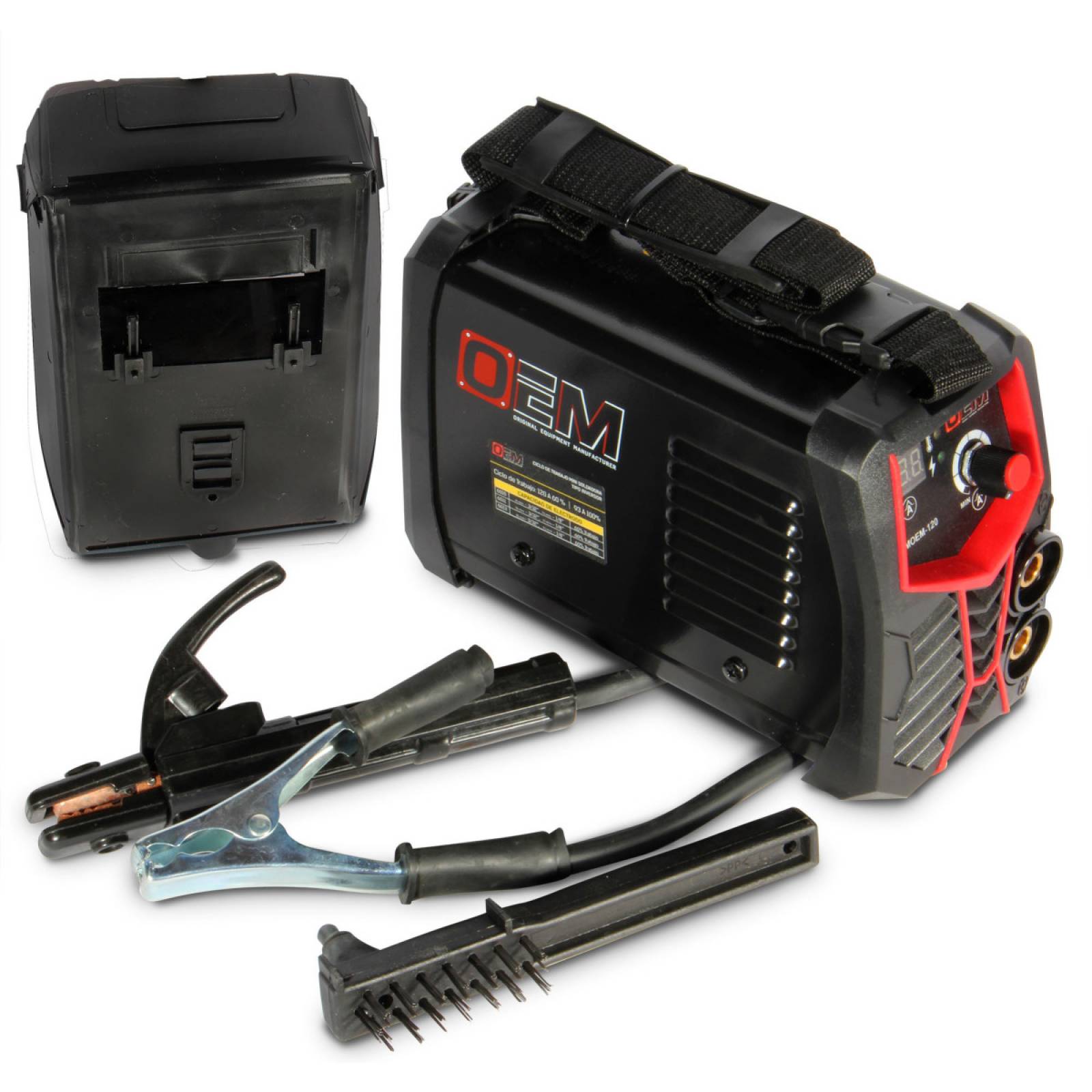 Mini soldadora inversor portatil 120 Amp.