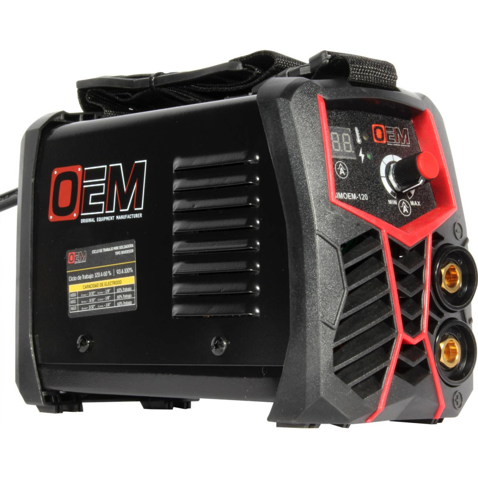 Mini soldadora inversor portatil 120 Amp.