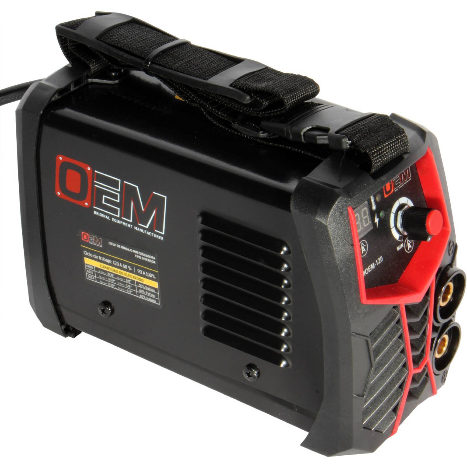 Mini soldadora inversor portatil 120 Amp.