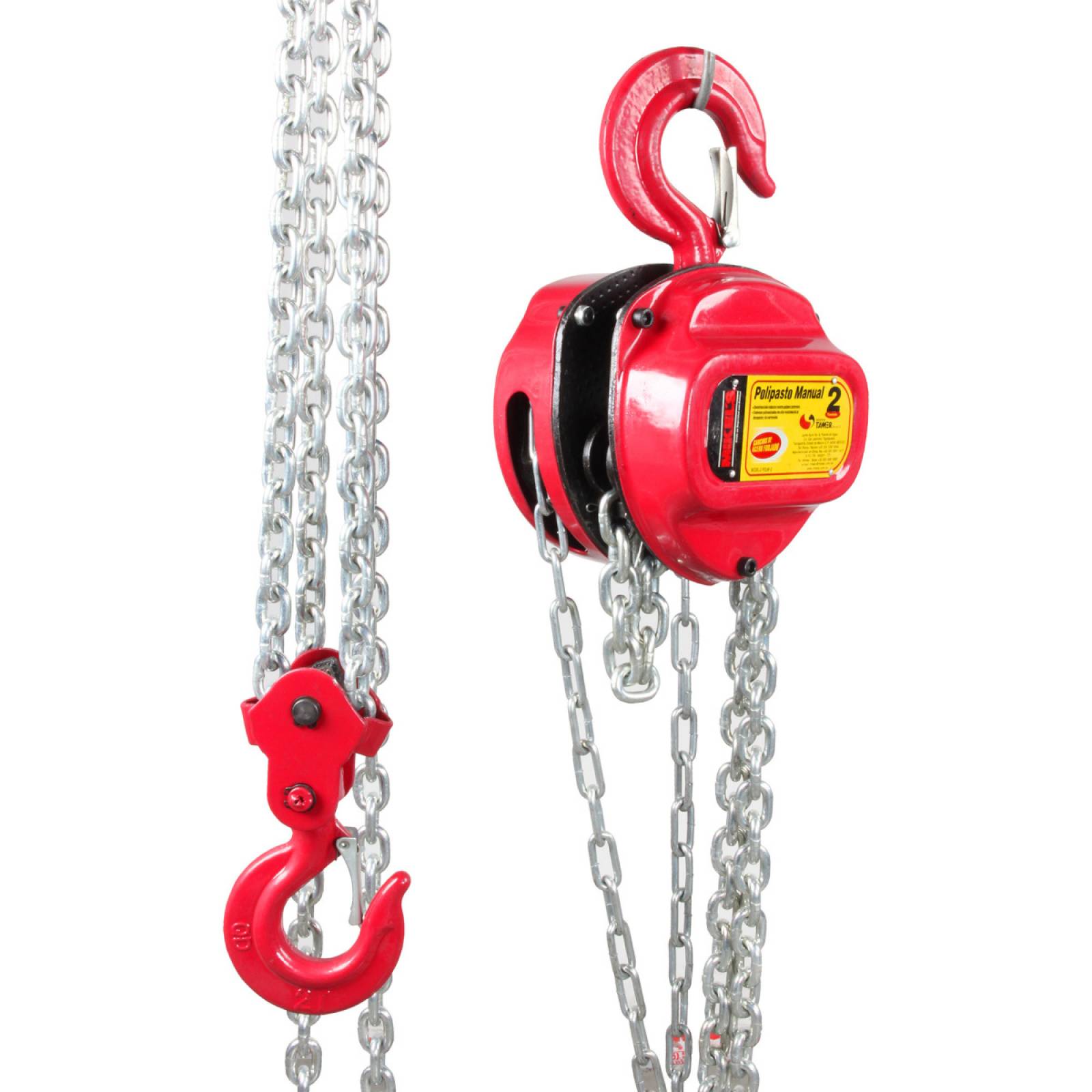 Polipasto manual 2 ton cadena 3 mts